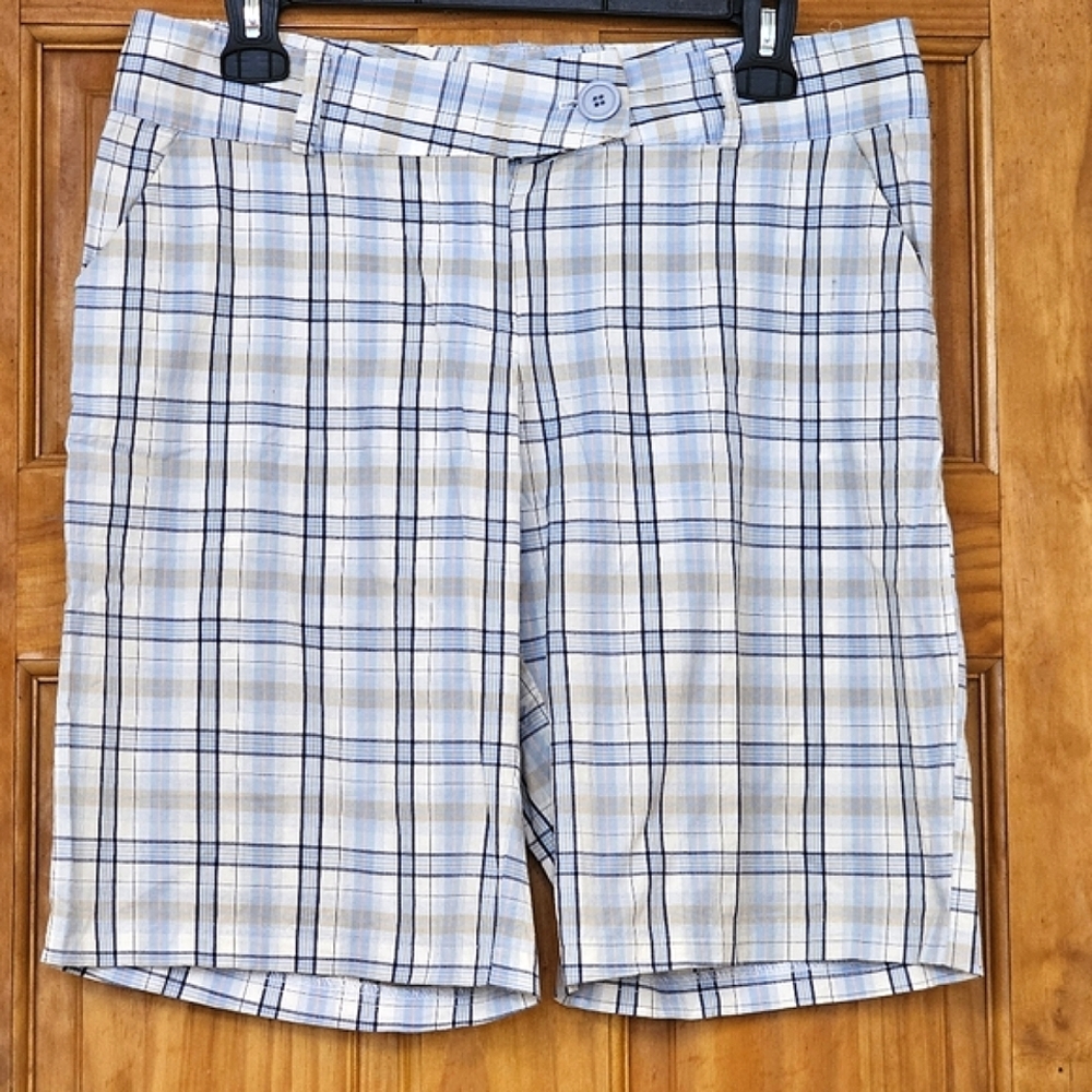 FCNY Women/Junior Plaid Bermuda Shorts, Size 11